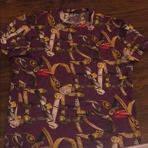 Gianni Versace purple shirt